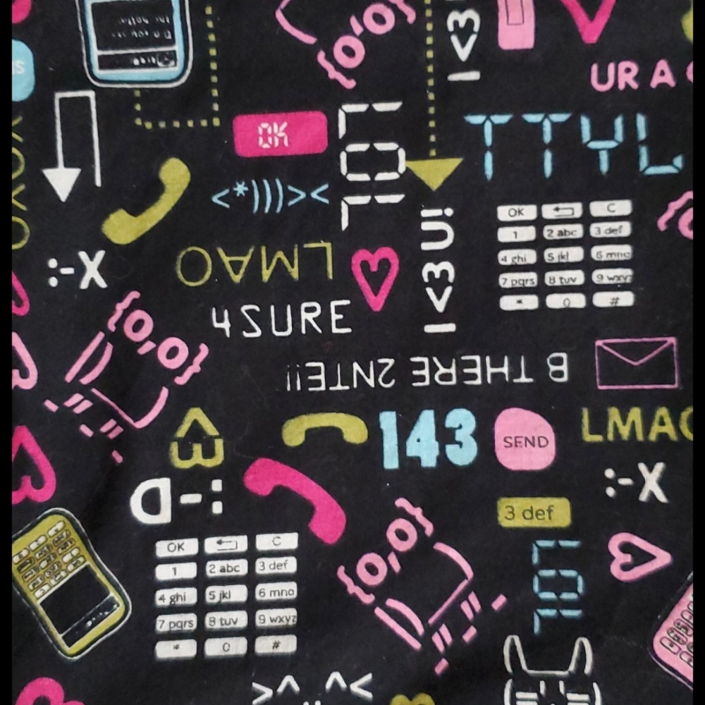 Bandana neck wrap scarf for animals slang & emoji graphics EUC - Picture 2 of 5